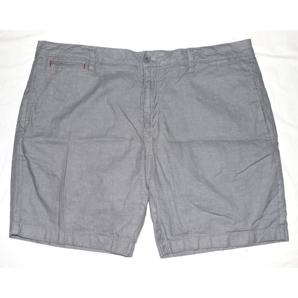 UNTUCKit Other - UNTUCKIT Men's Grey Linen Cotton Elastane Blend Chino‎ Shorts 40